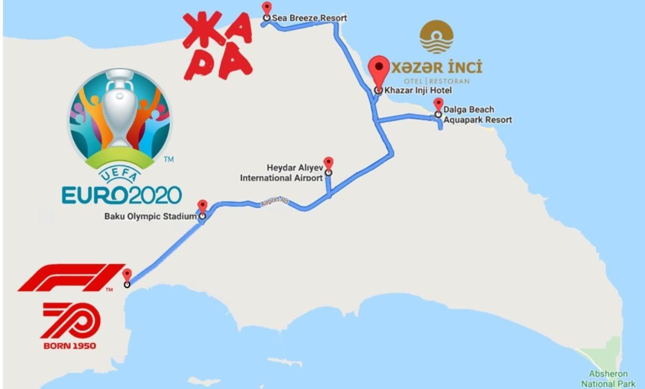 Khazar Inji Otel Buzovna Dış mekan fotoğraf